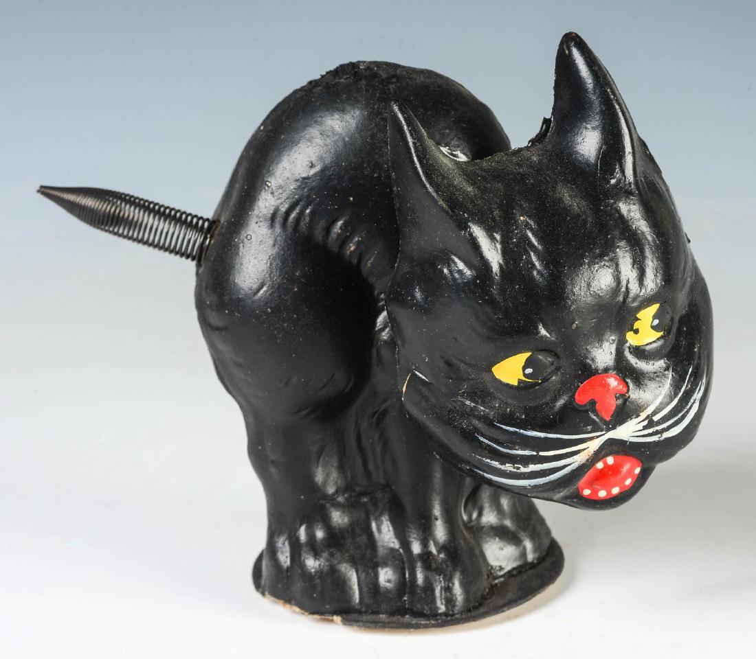 A MID 20TH C. HALLOWEEN BLACK CAT NODDER, US ZONE (1 of 11)