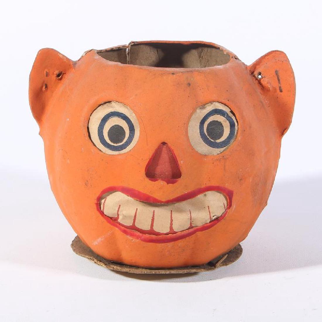 A GERMAN HALLOWEEN PAPIER MACHE JACK-O-LANTERN (1 of 6)