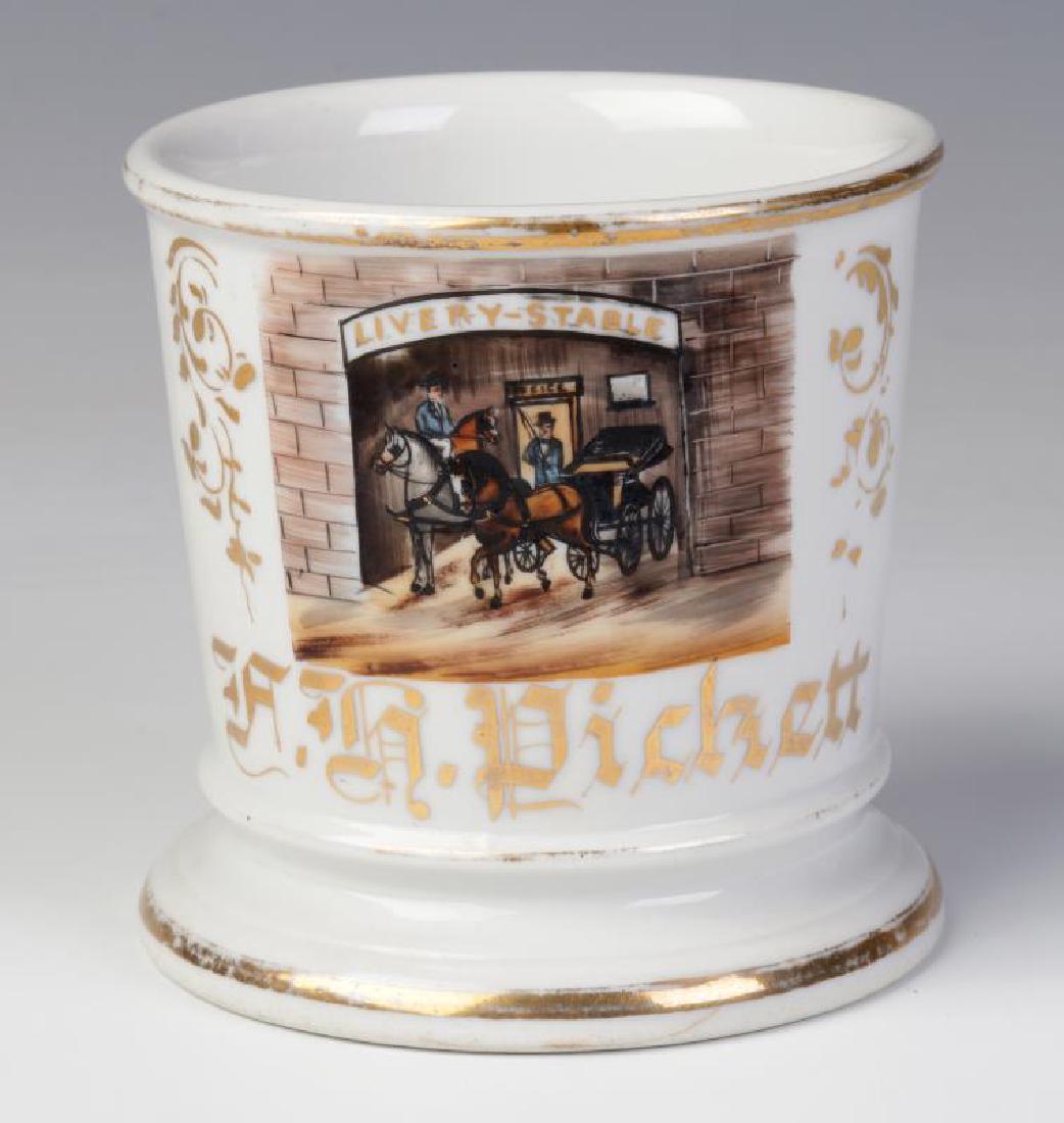 A LIVERY STABLE OCCUPATIONAL SHAVING MUG (1 of 7)