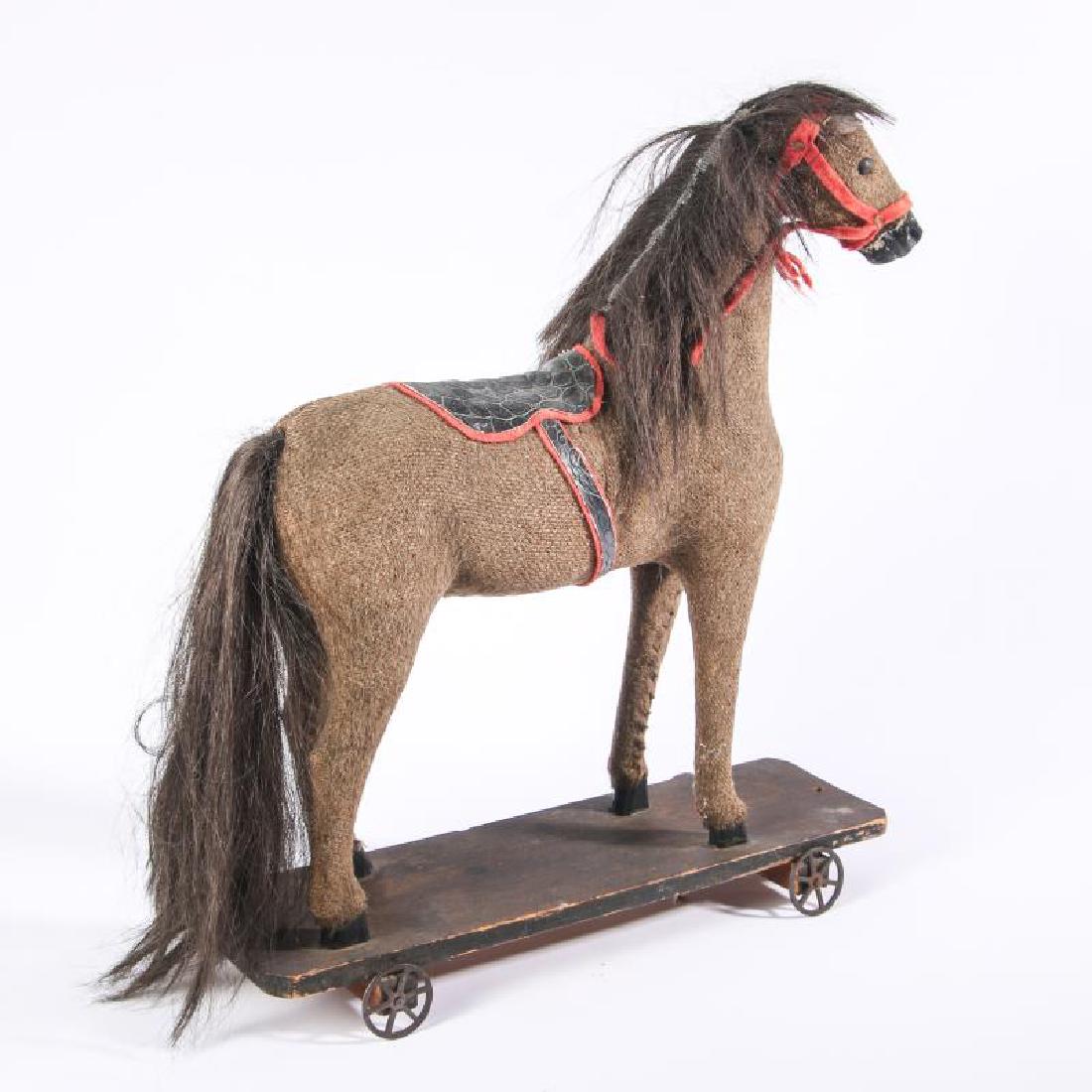 A CLASSIC LATE 19TH CENTURY PLATFORM HORSE (1 of 10)