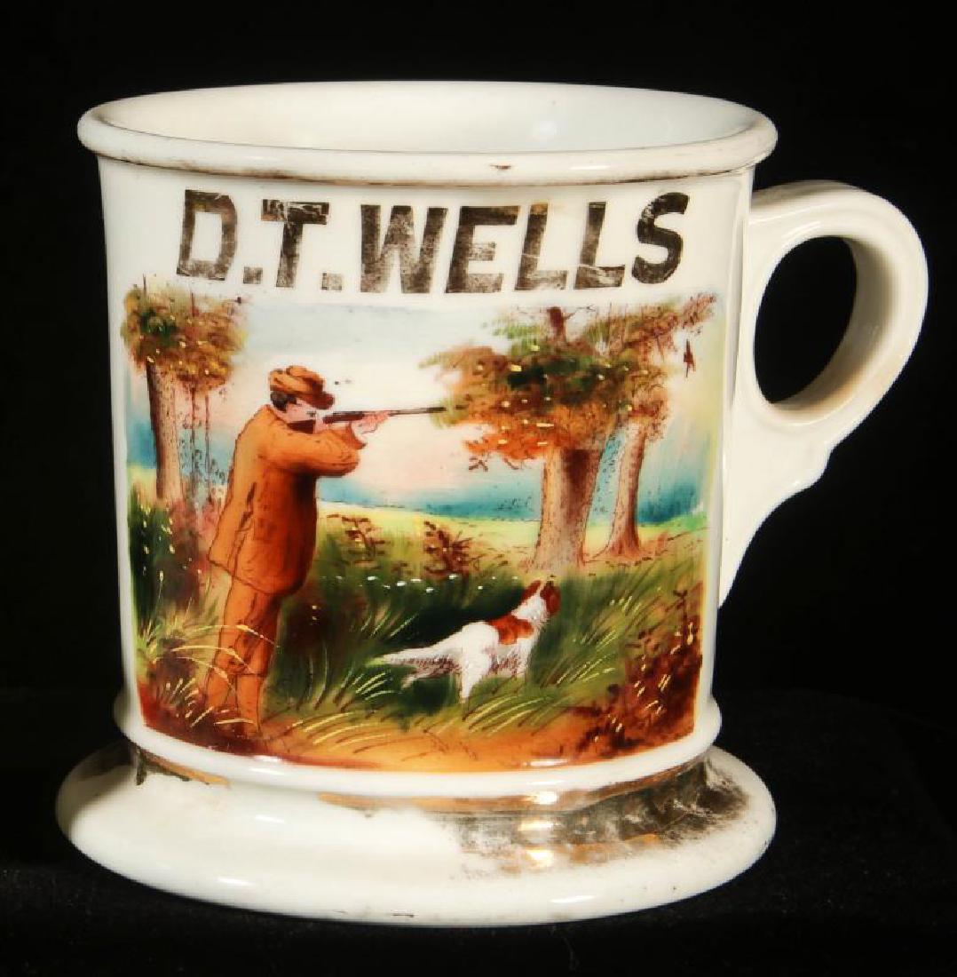AN OCCUPATIONAL SHAVING MUG WITH BIRD HUNTER (1 of 8)