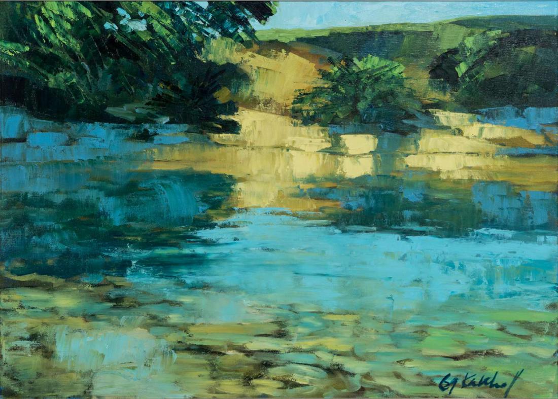 ROBERT KALTHOFF (1936- ) OIL ON CANVAS, 1969 (1 of 8)