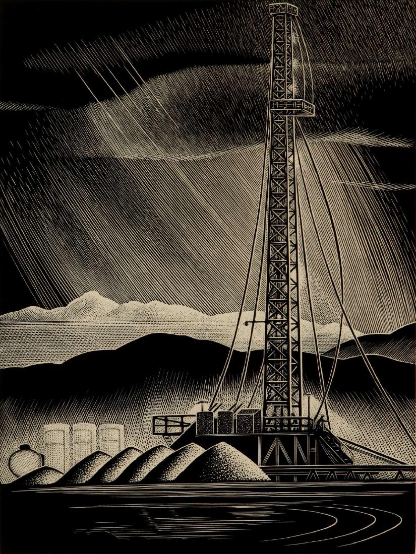 PAUL LANDACRE (1893-1963) SIGNED WOOD ENGRAVING (1 of 10)