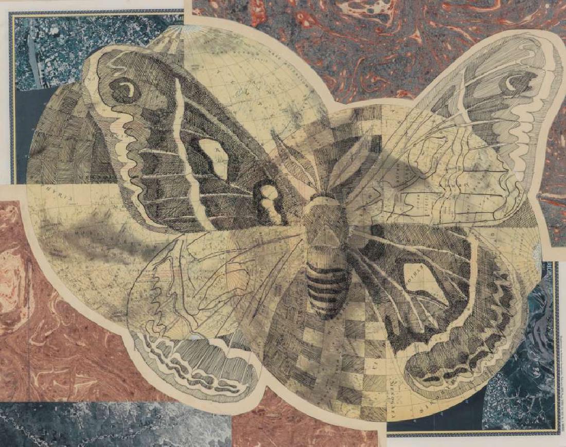JOHN CODY (1925-2016, KANSAS) 'MARS MOTH' COLLAGE (1 of 8)