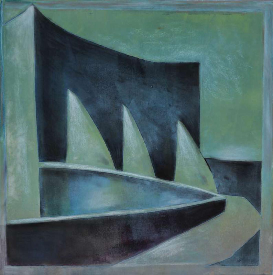 MARGARET NES (B. 1950) PASTEL HEIGHTENED MONOTYPE (1 of 13)