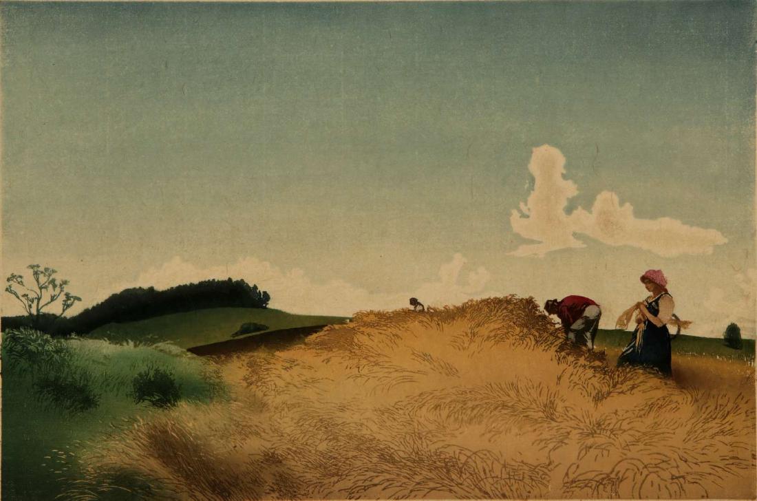 LEO FRANK (1884-1959) COLOR WOODBLOCK PRINT (1 of 10)