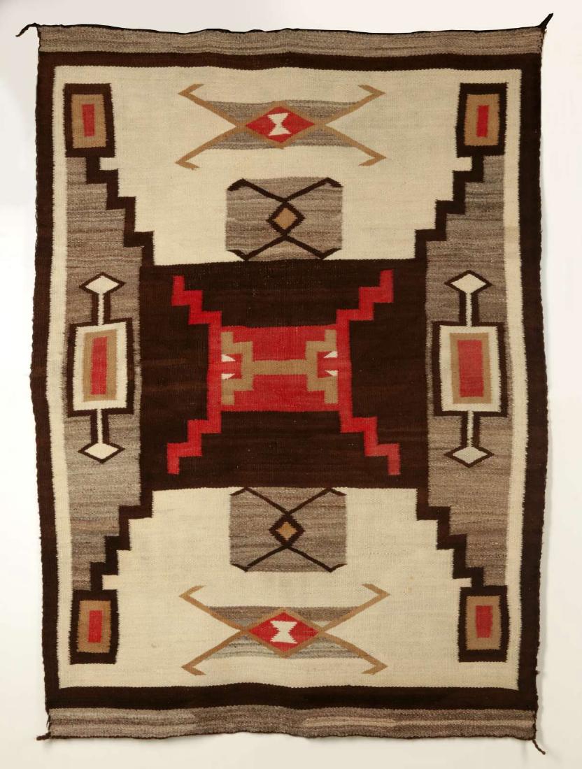 A STORM PATTERN NAVAJO WEAVING CIRCA 1930S (1 of 10)