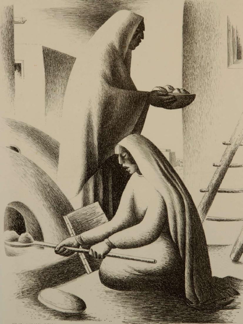 EMIL BISTTRAM (1895-1976) PENCIL SIGNED LITHO 1936 (1 of 10)