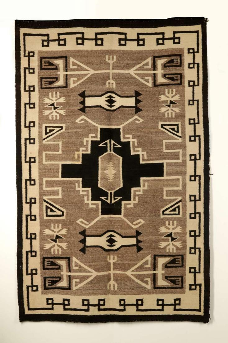 A NAVAJO TWO GREY HILLS WEAVING CIRCA 1950 (1 of 10)