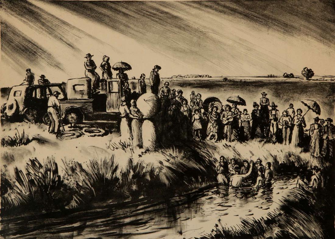 PETER HURD (1904-1984) PENCIL SIGNED LITHOGRAPH (1 of 10)