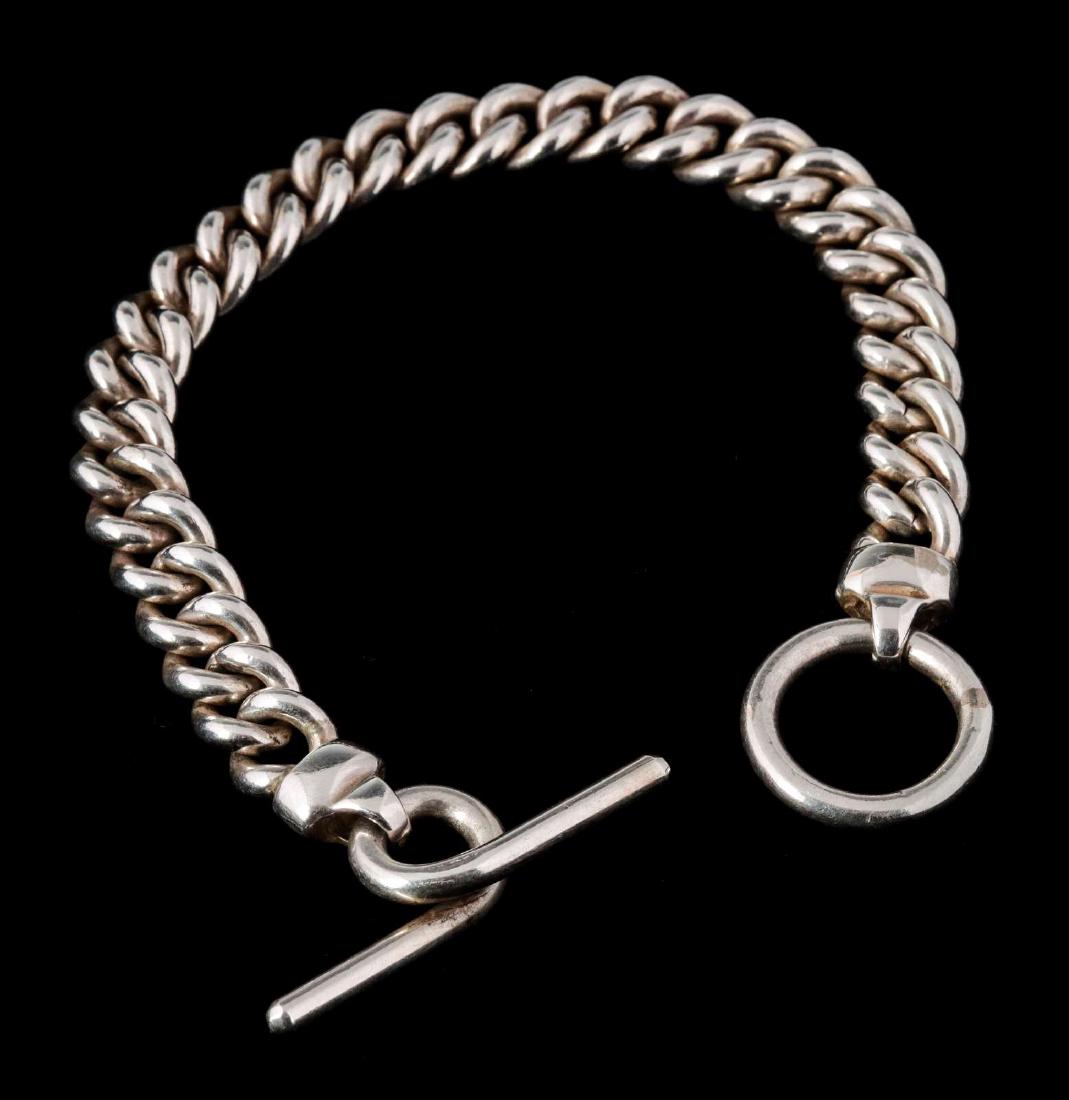 AN ARNOLD GOLDSTEIN STERLING CHAIN BRACELET (1 of 6)