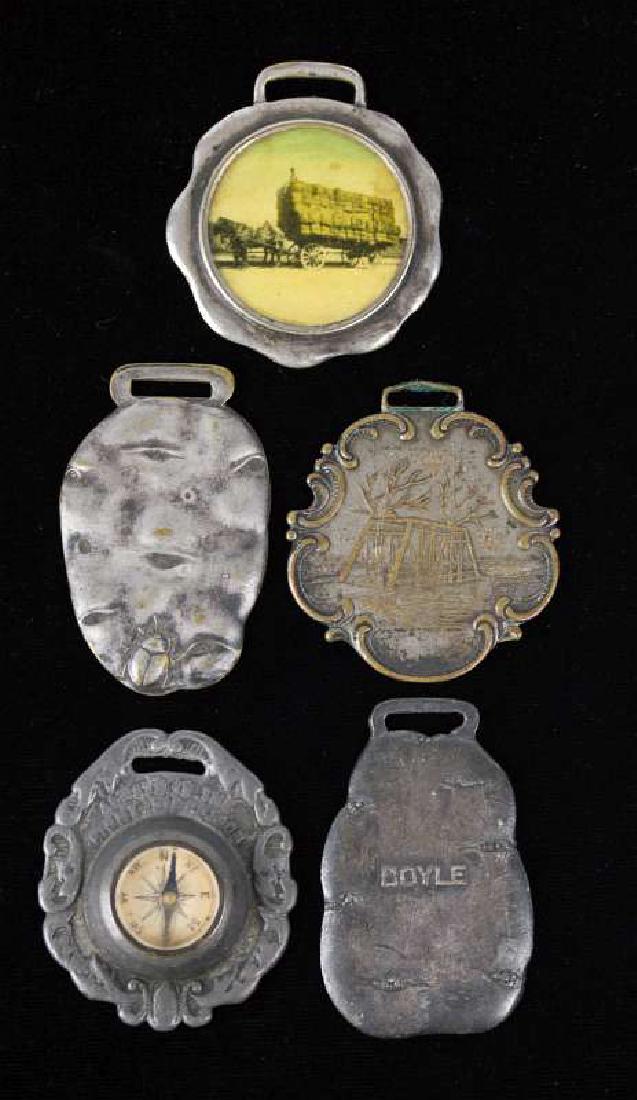 KANSAS FARMING AND INDUSTRY ADVERTISING WATCH FOBS (1 of 2)