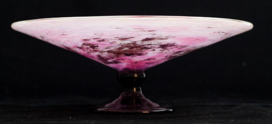 A SCHNEIDER FRENCH ART GLASS COMPOTE (1 of 6)