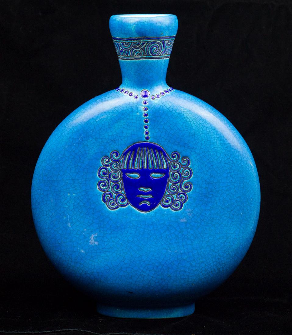 A LONGWY FRENCH ART DECO PILLOW VASE (1 of 7)