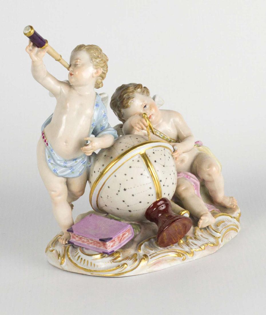A 19TH C. MEISSEN PORCELAIN ALLEGORY OF ASTRONOMY (1 of 12)