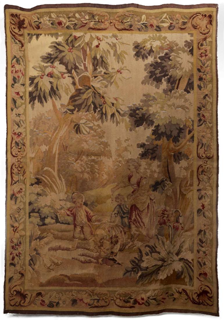 LATE 19TH TO EARLY 20TH CENTURY AUBUSSON TAPESTRY (1 of 7)