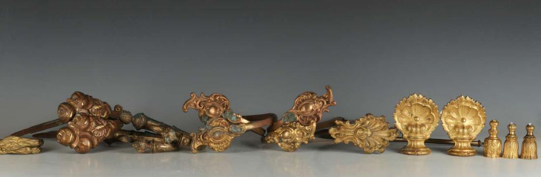 A COLLECTION OF ANTIQUE BRONZE DORE' TIEBACKS (1 of 9)