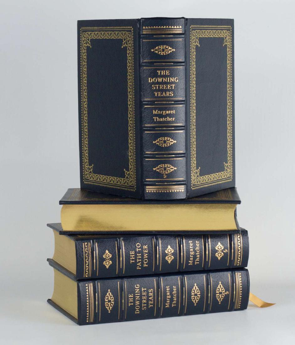 FOUR MARGARET THATCHER SIGNED EASTON PRESS VOLUMES (1 of 6)