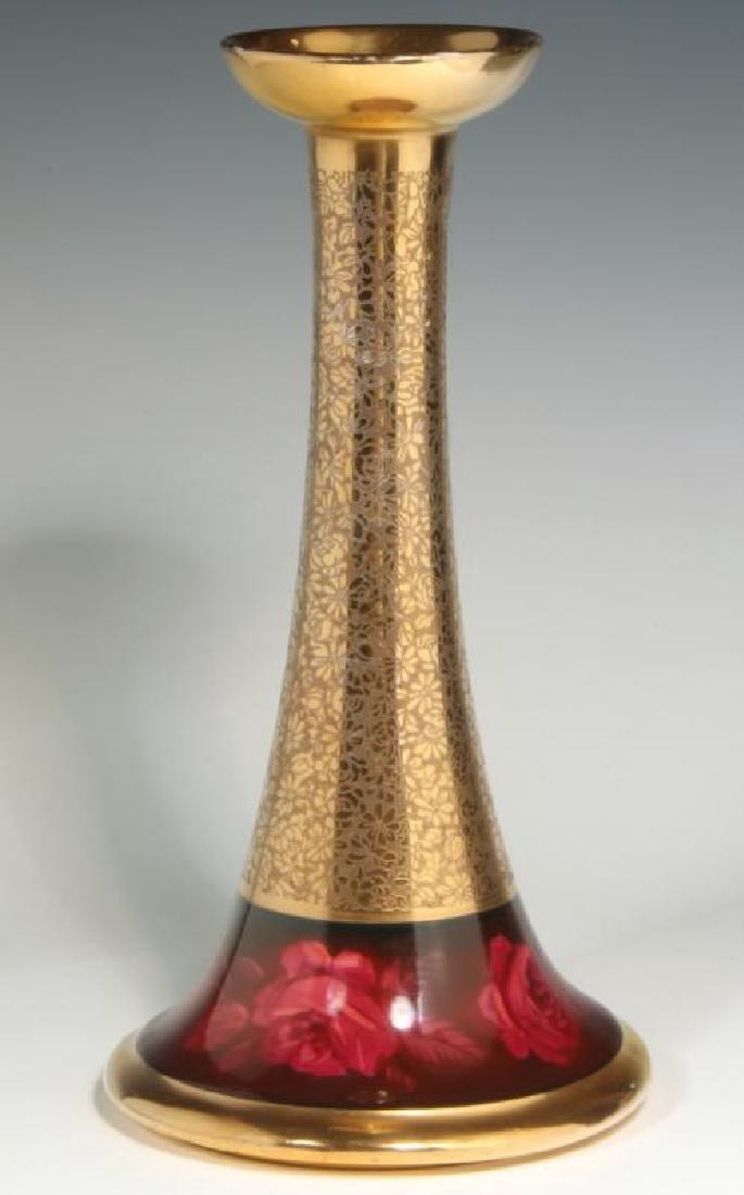 A PICKARD CHALLINOR ARTIST SIGNED CANDLESTICK (1 of 1)