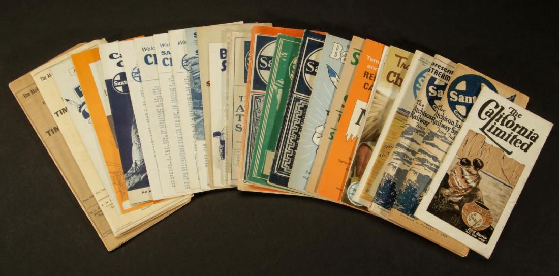 A NICE COLLECTION OF SANTA FE RAILROAD TIMETABLES (1 of 6)