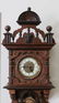A GUSTAV BECKER OPEN WAG CLOCK WITH LADY'S HEAD - 2