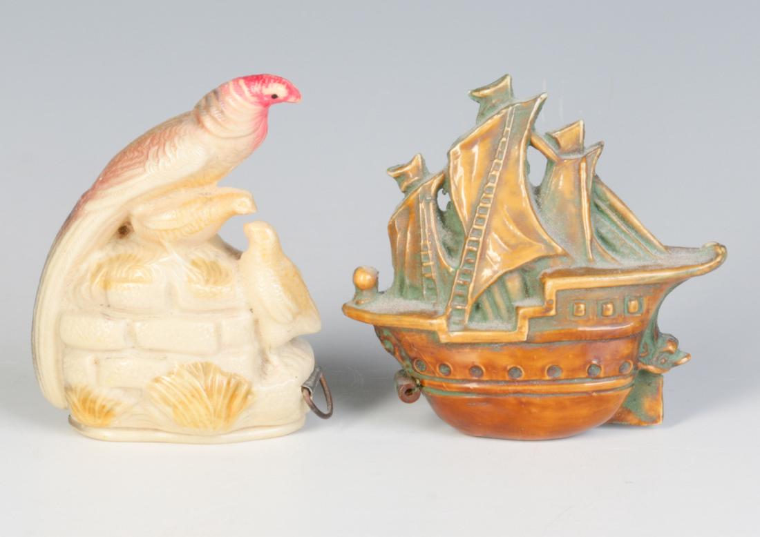 TWO FIGURAL CELLULOID SEWING TAPE MEASURES (1 of 8)