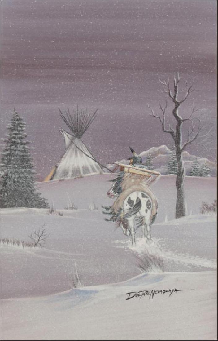 DOC TATE NEVAQUAYA (1932-1996) GOUACHE ON BOARD (1 of 9)