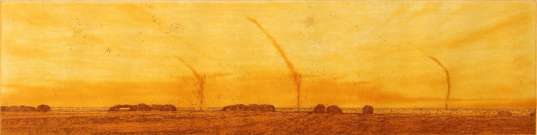 KEITH JACOBSHAGEN (B. 1941) SIGNED COLOR ETCHING (1 of 10)