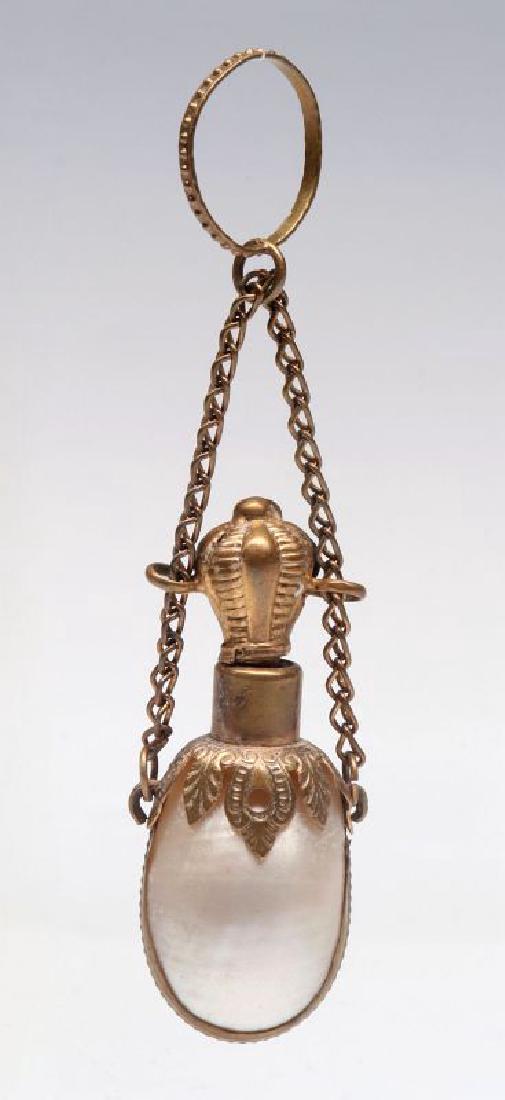 A VICTORIAN MOTHER-OF-PEARL CHATELAINE PERFUME (1 of 7)