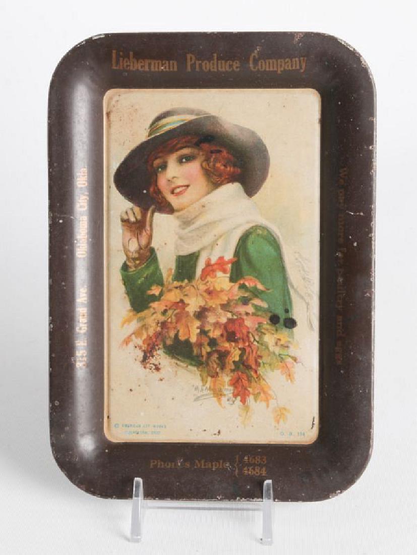 A M.E. MUSSELMAN TIN LITHO ADVERTISING TRAY (1 of 6)