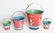 FOUR VARIED SIZE CHILD'S TIN LITHO SAND PAILS - 4