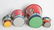 FOUR VARIED SIZE CHILD'S TIN LITHO SAND PAILS - 6