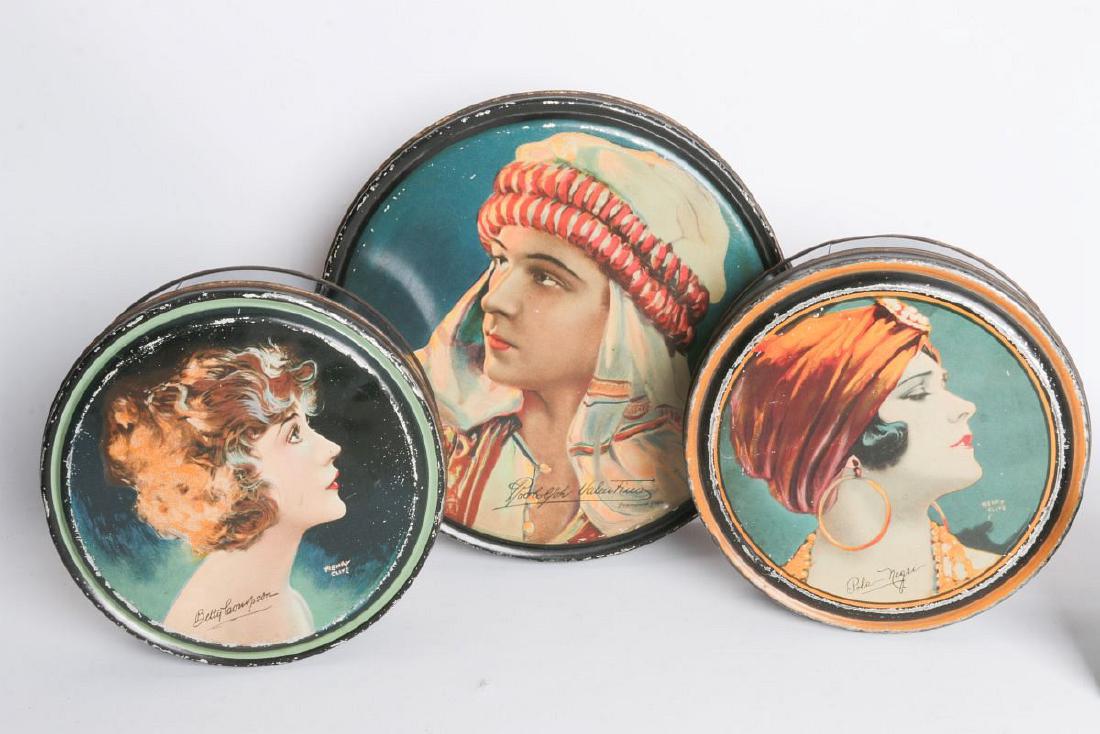 THREE HENRY CLIVE TIN LITHO CONTAINERS (1 of 12)