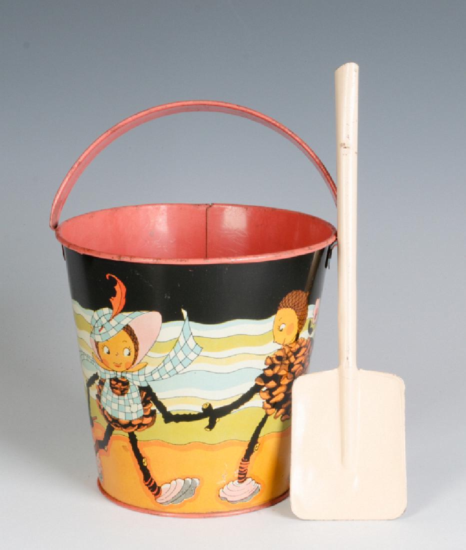 A FANTASY FIGURES SAND PAIL SIGNED FERN BISEL PEAT (1 of 8)