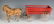 ANTIQUE VICTORIAN LITHO ON WOOD HORSE DRAWN TOY - 5
