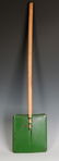 A TIN LITHO CHILD'S SAND SHOVEL WITH WOOD HANDLE - 5