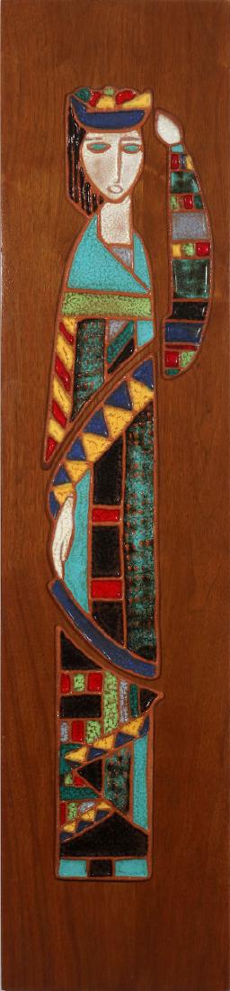 HARRIS STRONG (1920- ) MODERNIST PLAQUE CIRCA 1960 (1 of 6)