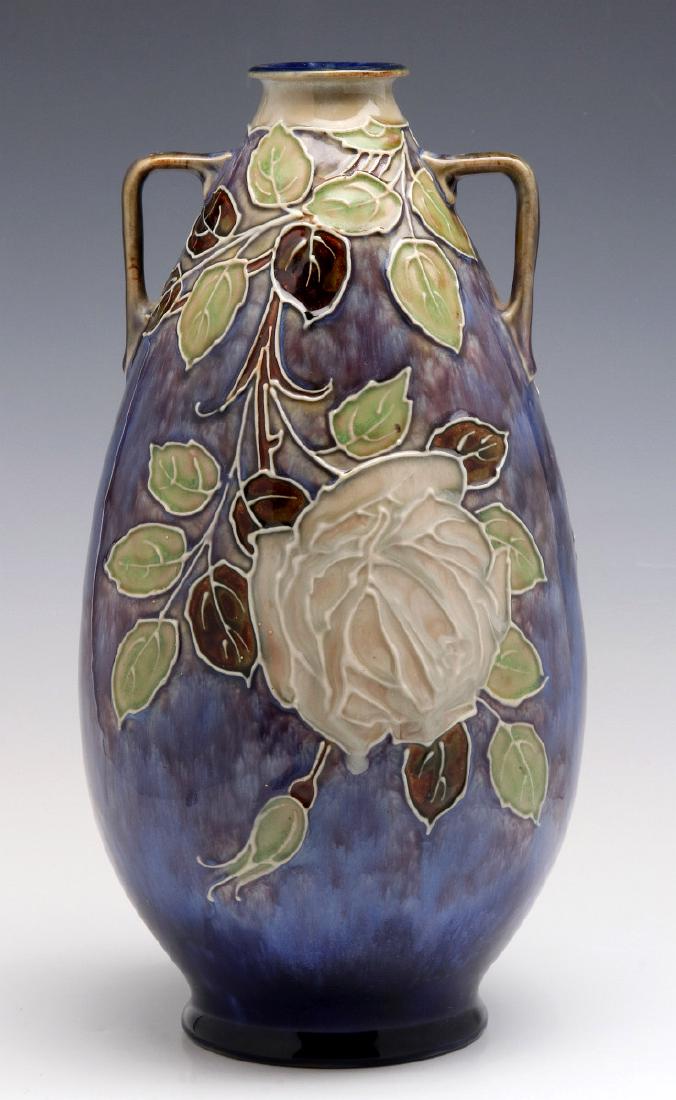A  ROYAL DOULTON VASE SIGNED FLORRIE JONES (1 of 10)