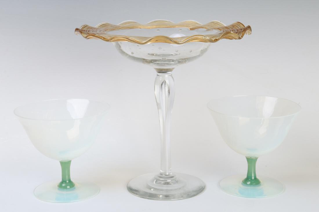 H.C. FRY GLASS CO. COMPOTE AND SHERBET PAIR (1 of 5)