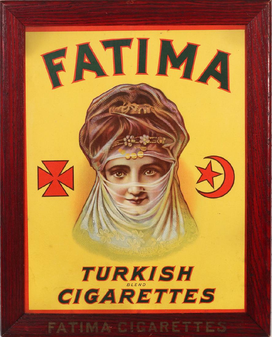 FATIMA TURKISH CIGARETTES POSTER IN ORIGINAL FRAME (1 of 8)