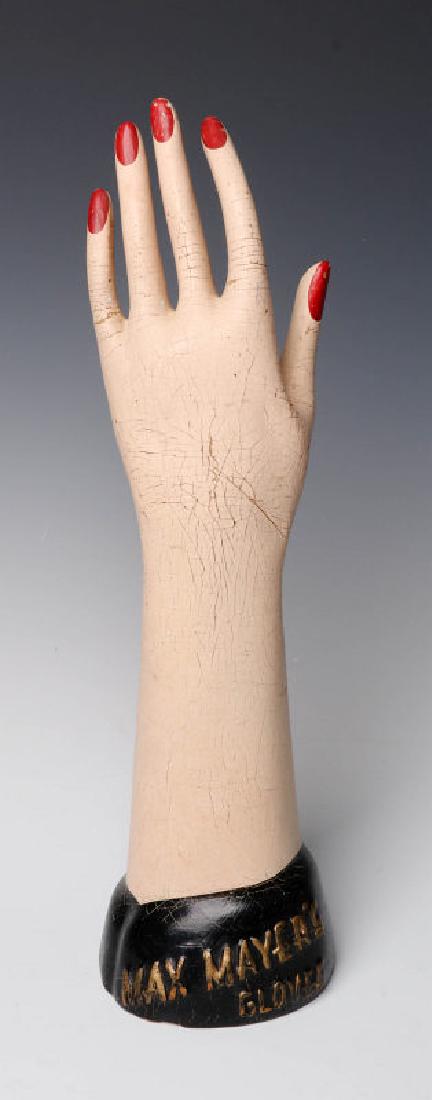 AN ADVERTISING HAND MANNEQUIN FOR MAX MAYER GLOVES (1 of 9)