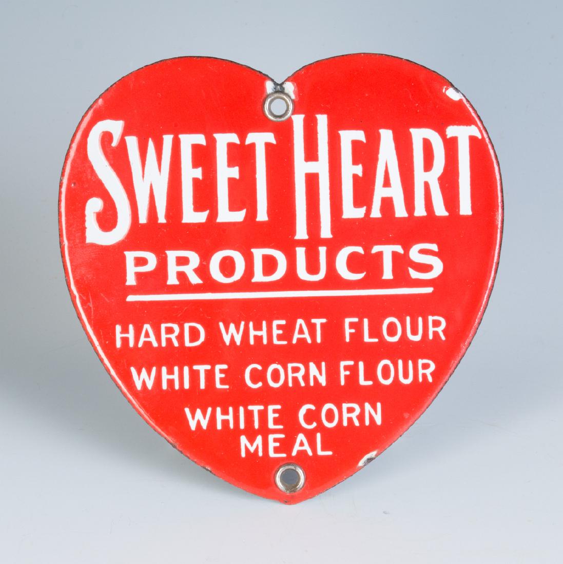SWEET HEART PRODUCTS PORCELAIN HEART SHAPE SIGN (1 of 5)