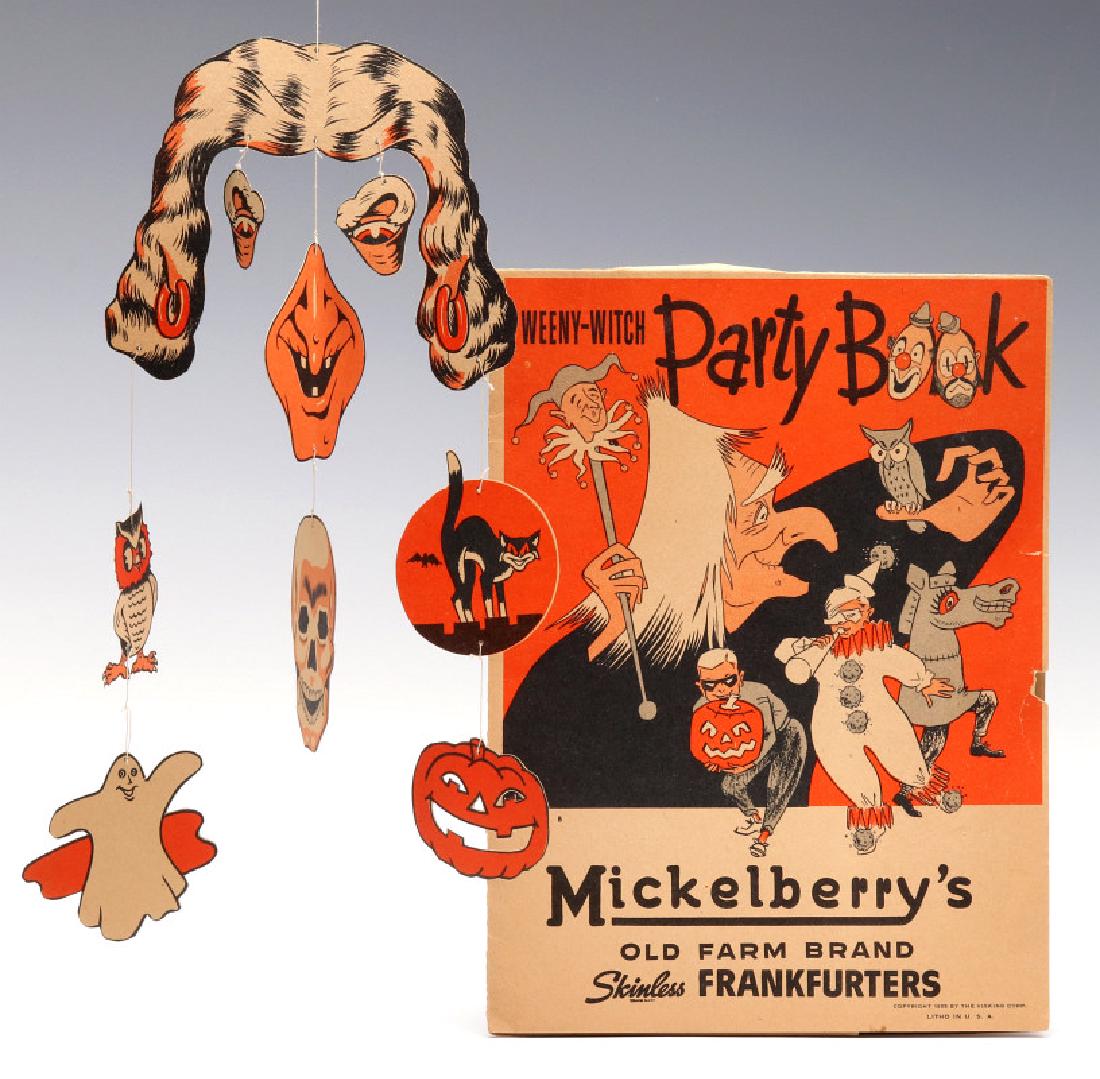 A HALLOWEEN PARTY BOOK AND MOBILE DATED 1955 (1 of 7)