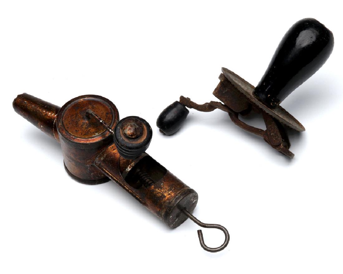 TWO ANTIQUE NUTMEG GRATERS (1 of 4)