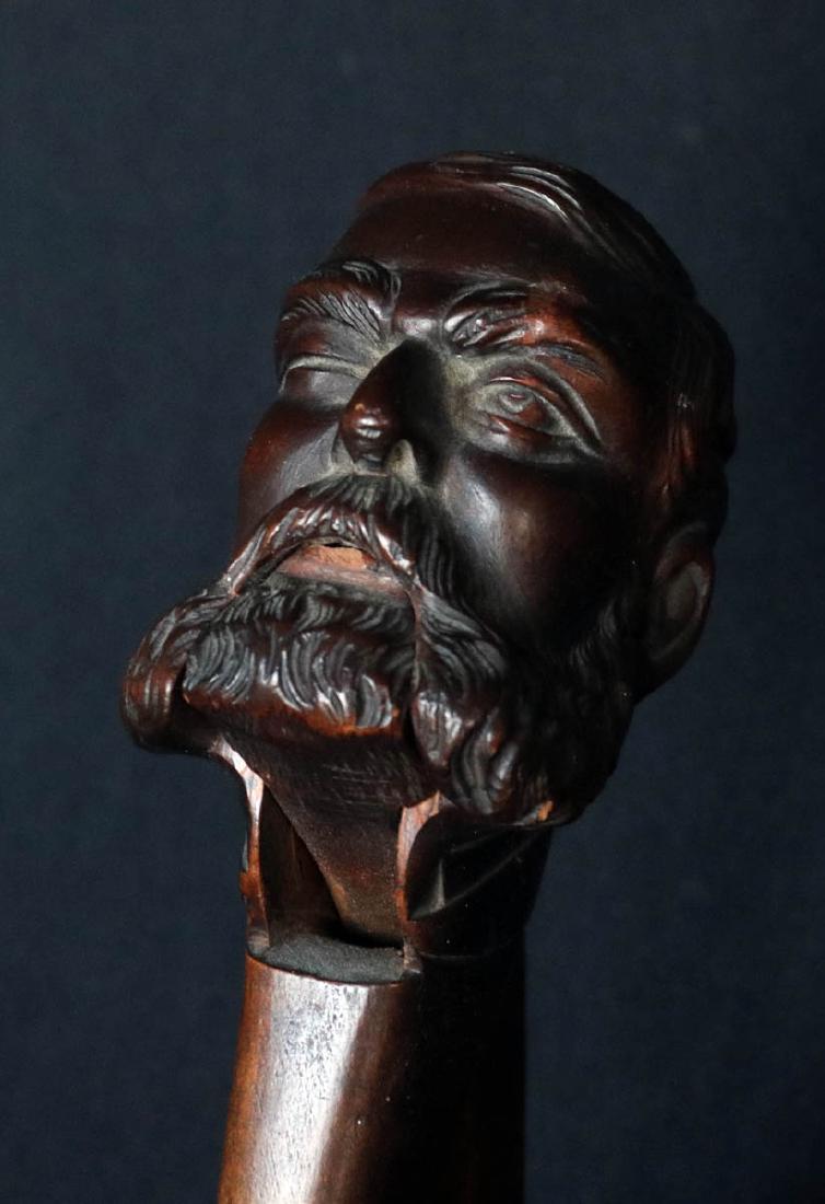 A BLACK FOREST CARVED NUT CRACKER - ONE-EYED MAN (1 of 7)