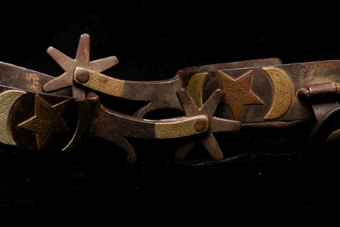 A PAIR EARLY 20TH C. SPURS SIGNED C.P. SHIPLEY (1 of 8)