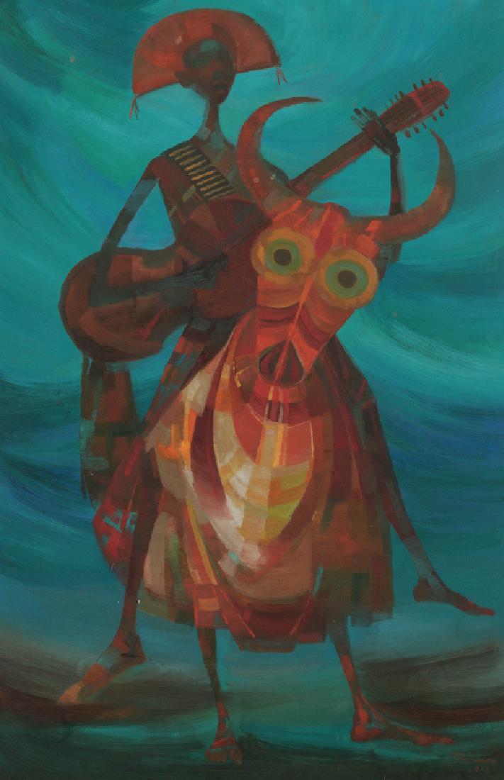 ENRICO BIANCO (1918 - 2013) OIL ON ARTIST'S BOARD (1 of 14)