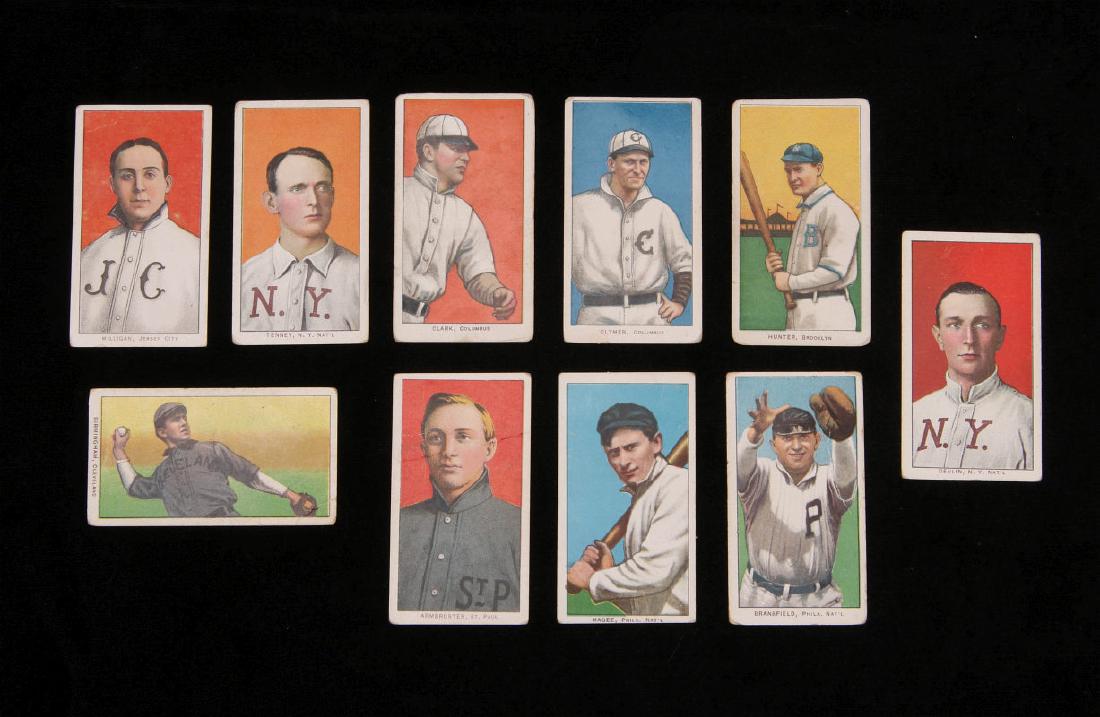 TEN PIEDMONT AND CORPORAL CIGARETTE BASEBALL CARDS (1 of 11)