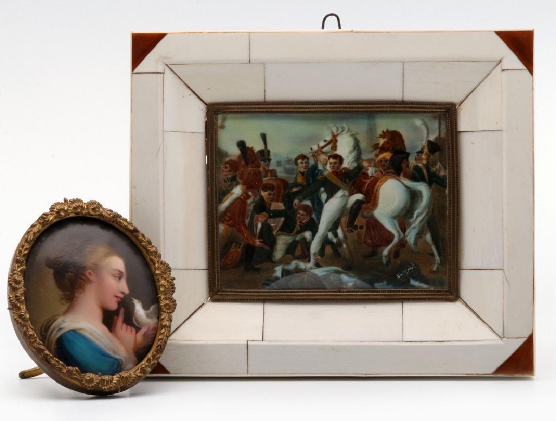 A MINIATURE PAINTING OF NAPOLEON AFTER GAUTHEROT (1 of 10)