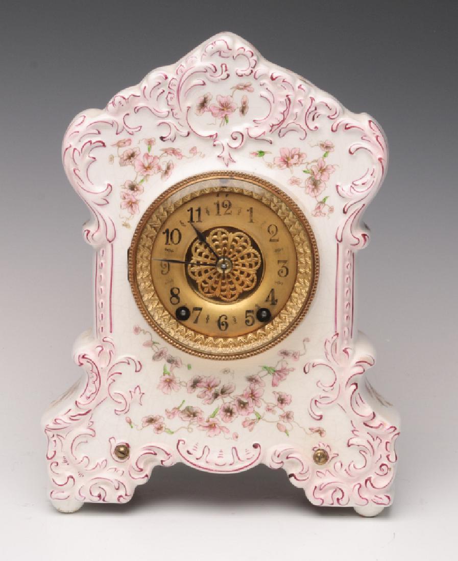 A WATERBURY CHINA CASE CLOCK (1 of 11)